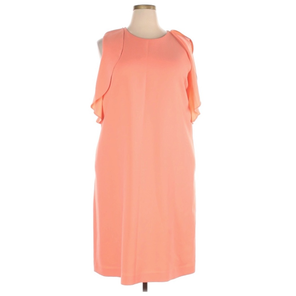 Lafayette 148 New York Peach Cocktail Dress XXL
